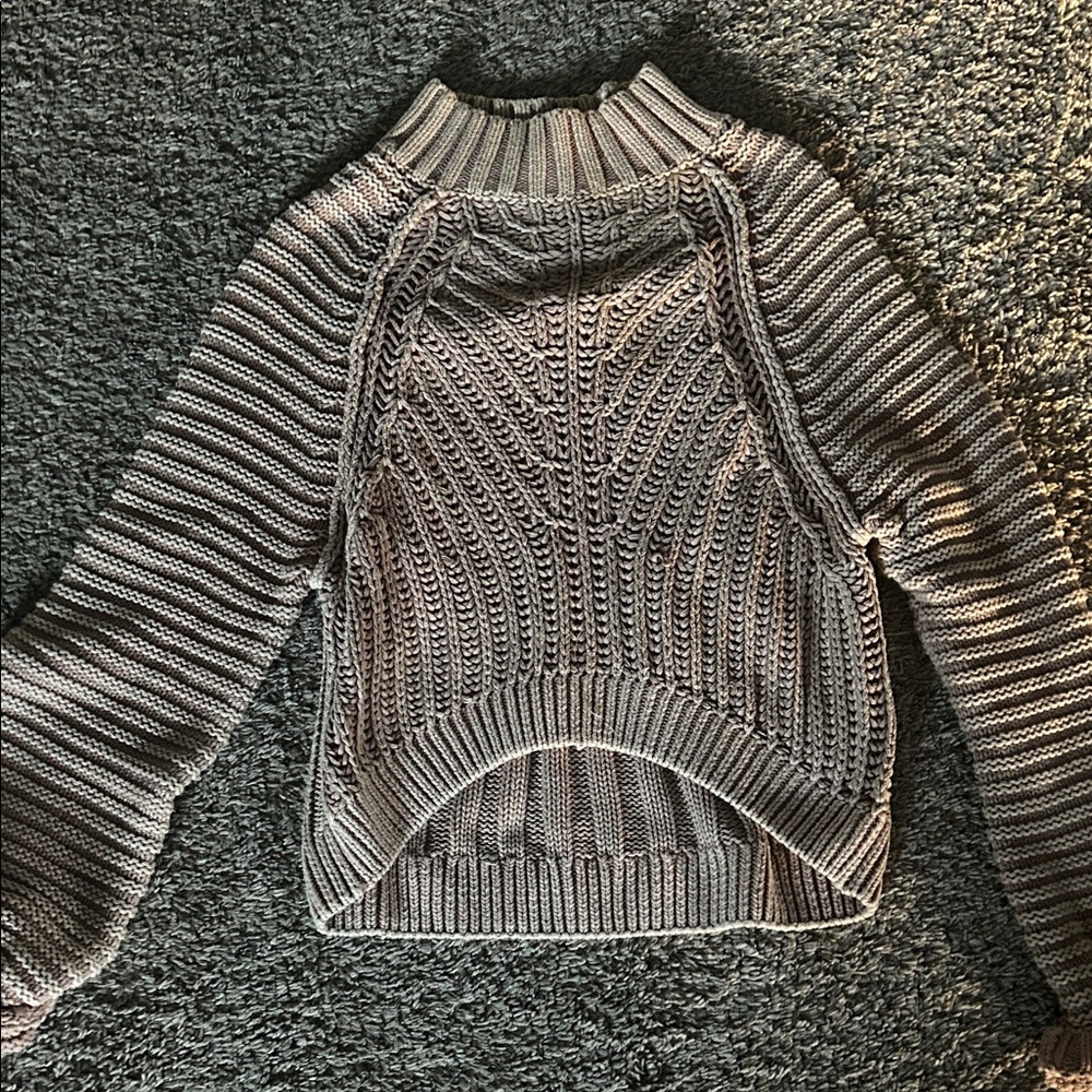 FP Movement by Free People Gray Knit Turtleneck Sweater
